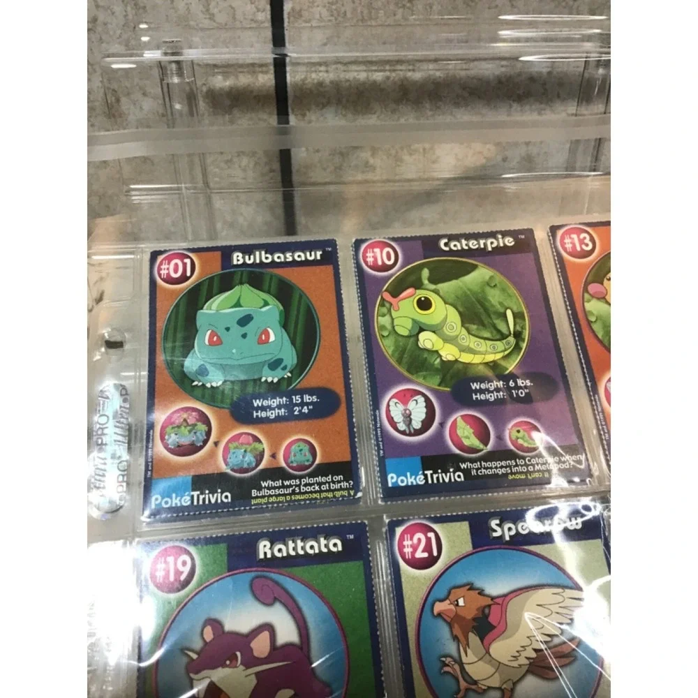 Pokemon Poketrivia Cards Burger King 1999 Lot of 18 cards‎